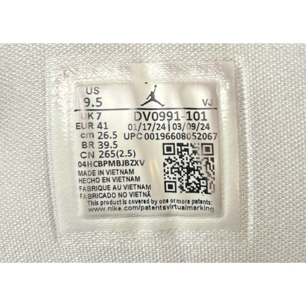 Nike‎ Air Jordan 1 Mid Panda Black White DV0991-101 Mens Size 9.5 Sneakers